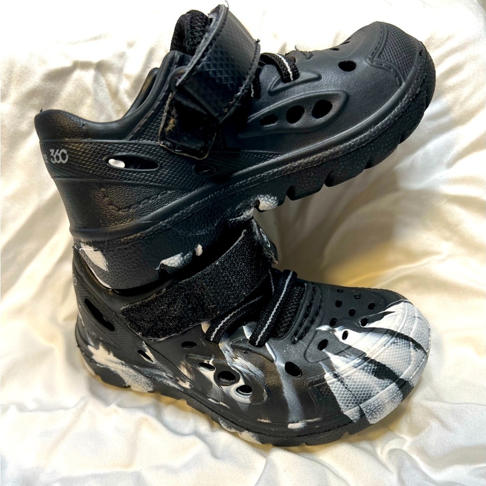 Stride rite 360 Oceano sandal black/white little kids 6m/w